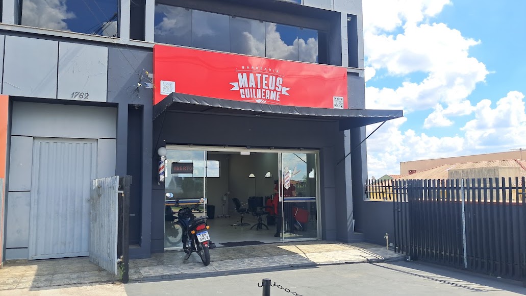 Interior da Barbearia Mateus Guilherme